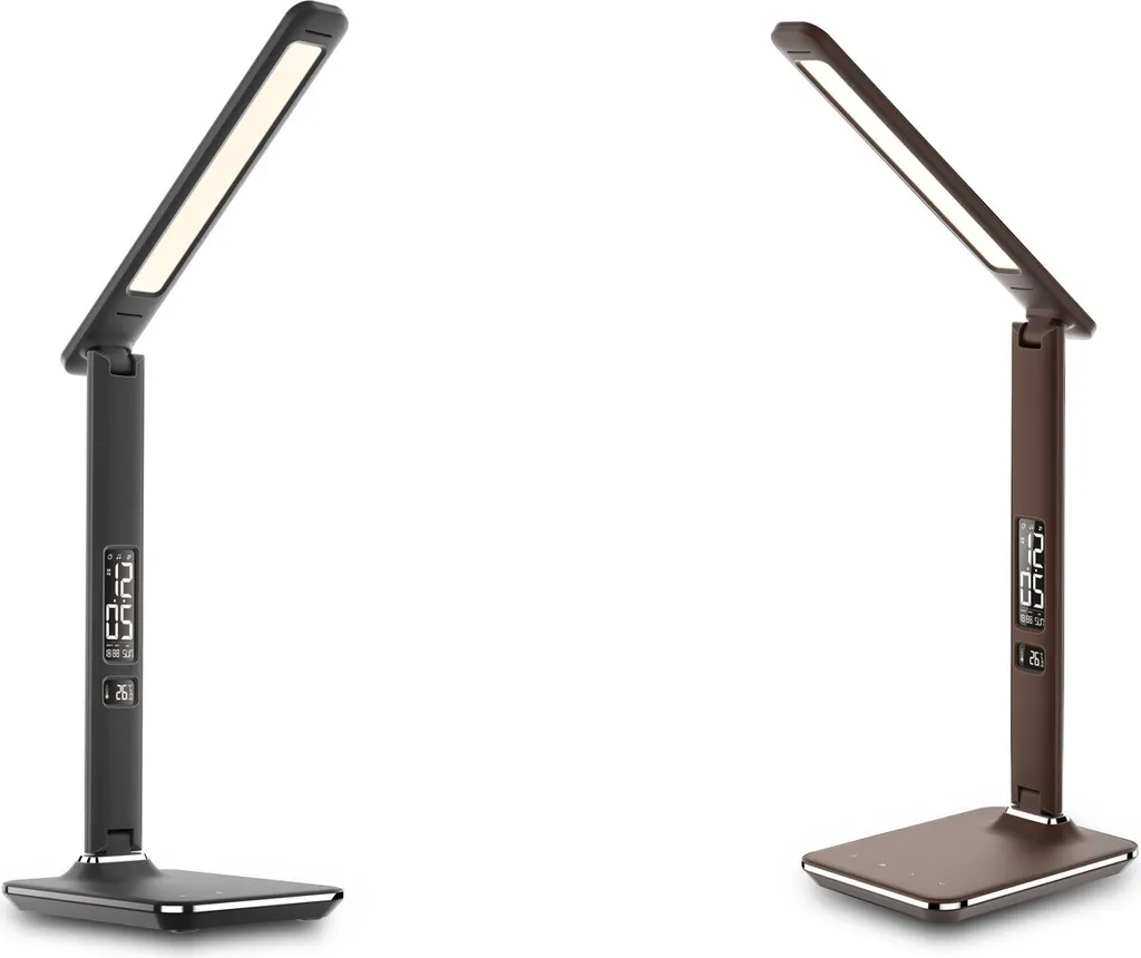 Lampe LED Pliable 450lm Noire avec Chargeur USB et Éclairage Variable