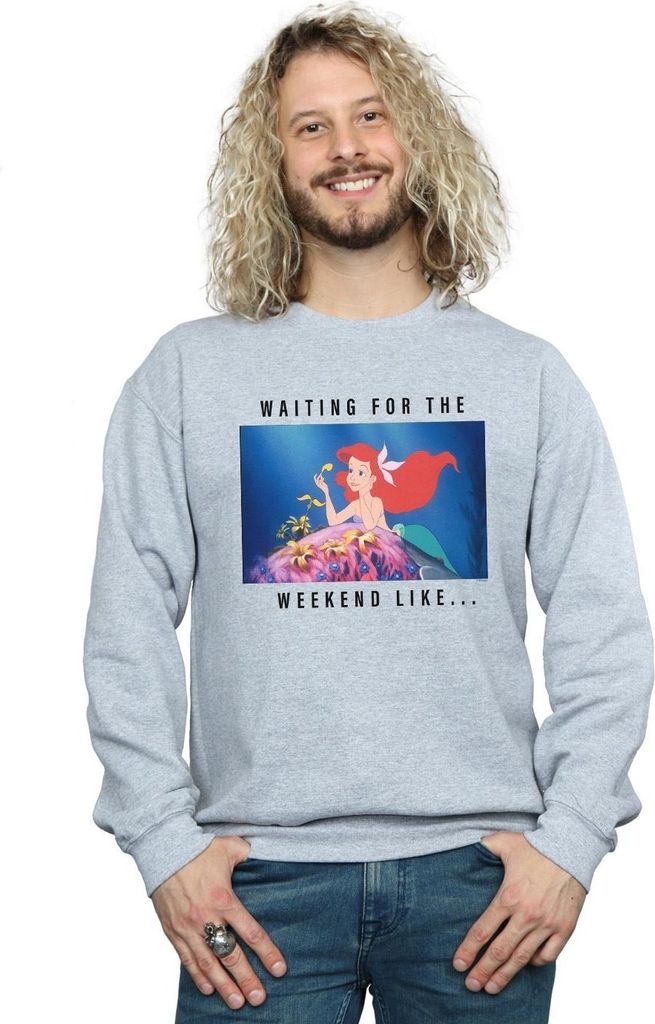 Disney Princess - "Waiting For The Weekend" Sweatshirt für Herren BI43456 (L) (Schwarz)