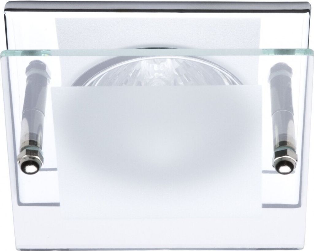 C-Light LED Spot Set 4-Eck mit Glas chrom glänzend 12V - 3 x 3W neutral weiß
