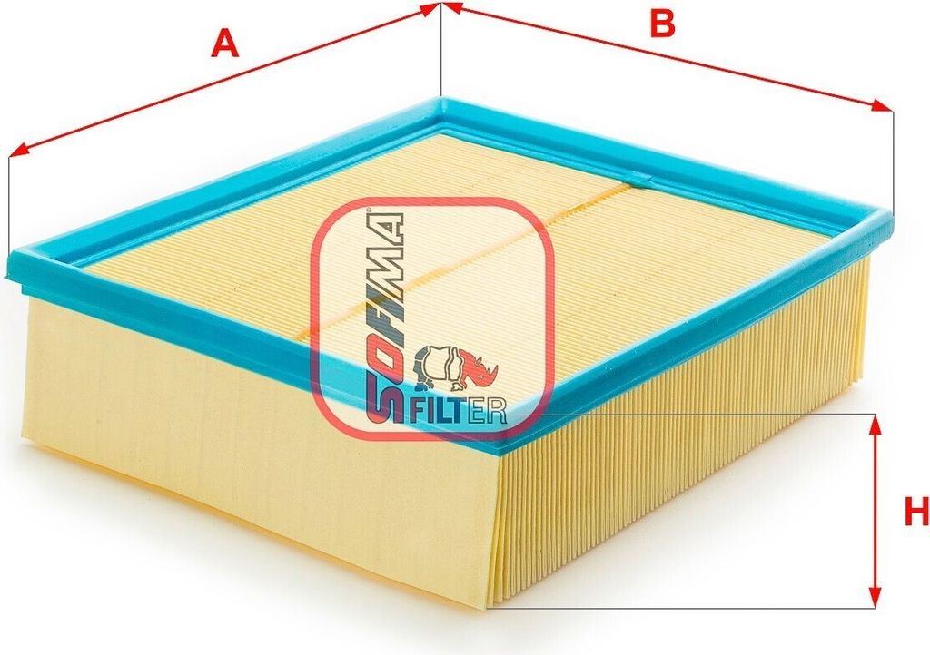 Luftfilter SOFIMA S 3109 A für VW PASSAT Variant (3B6) Filtereinsatz