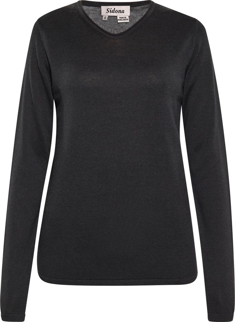 SIDONA damen pullover - schwarz, L