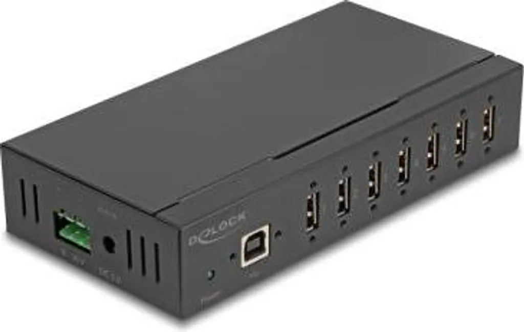 Delock Hub USB Industriale 7 Porte ESD Protection 15kV 60687
