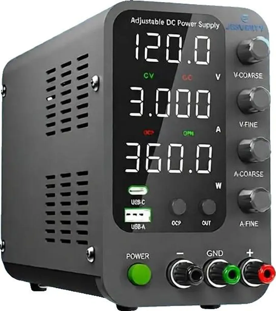 Alimentation CC réglable haute tension 120V 3A à affichage digital