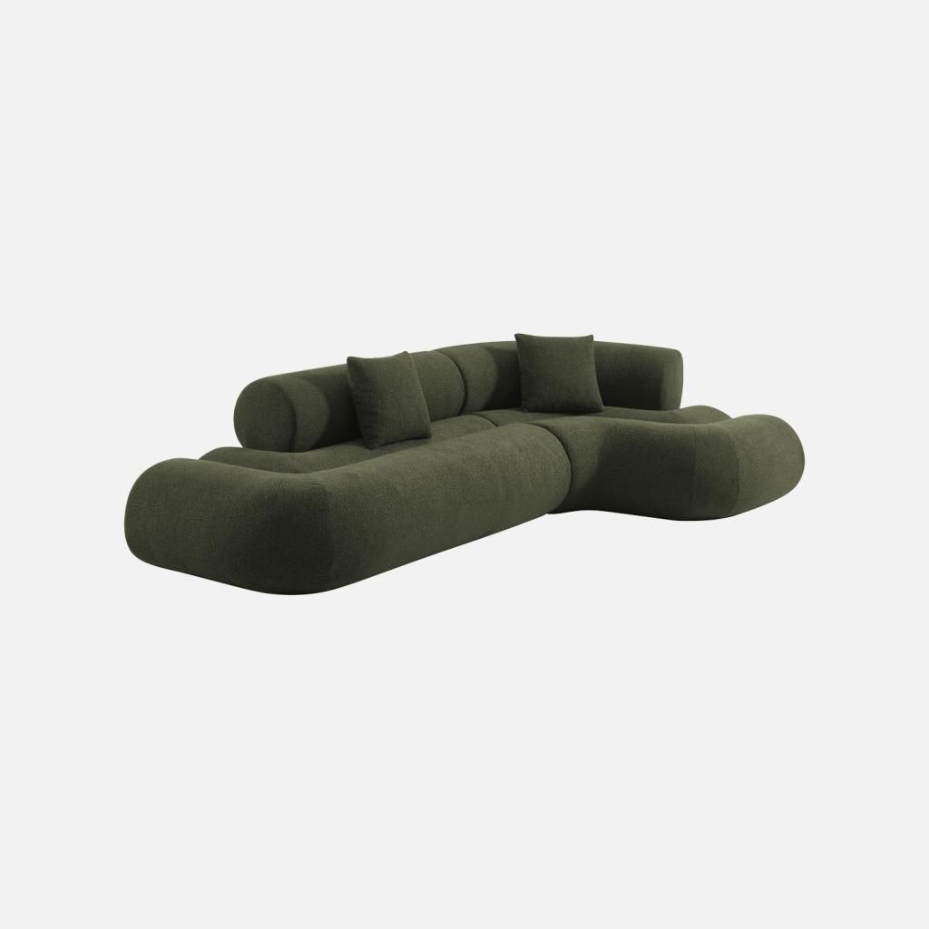 sweeek - Organisches 3-Sitzer-Ecksofa mit strukturiertem Produktbild 