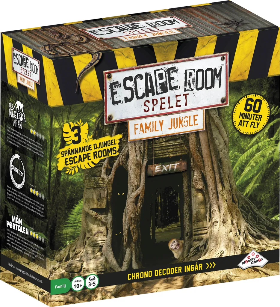 Escape Room Famille Jungle Suédois pour détacher les enfants des écrans