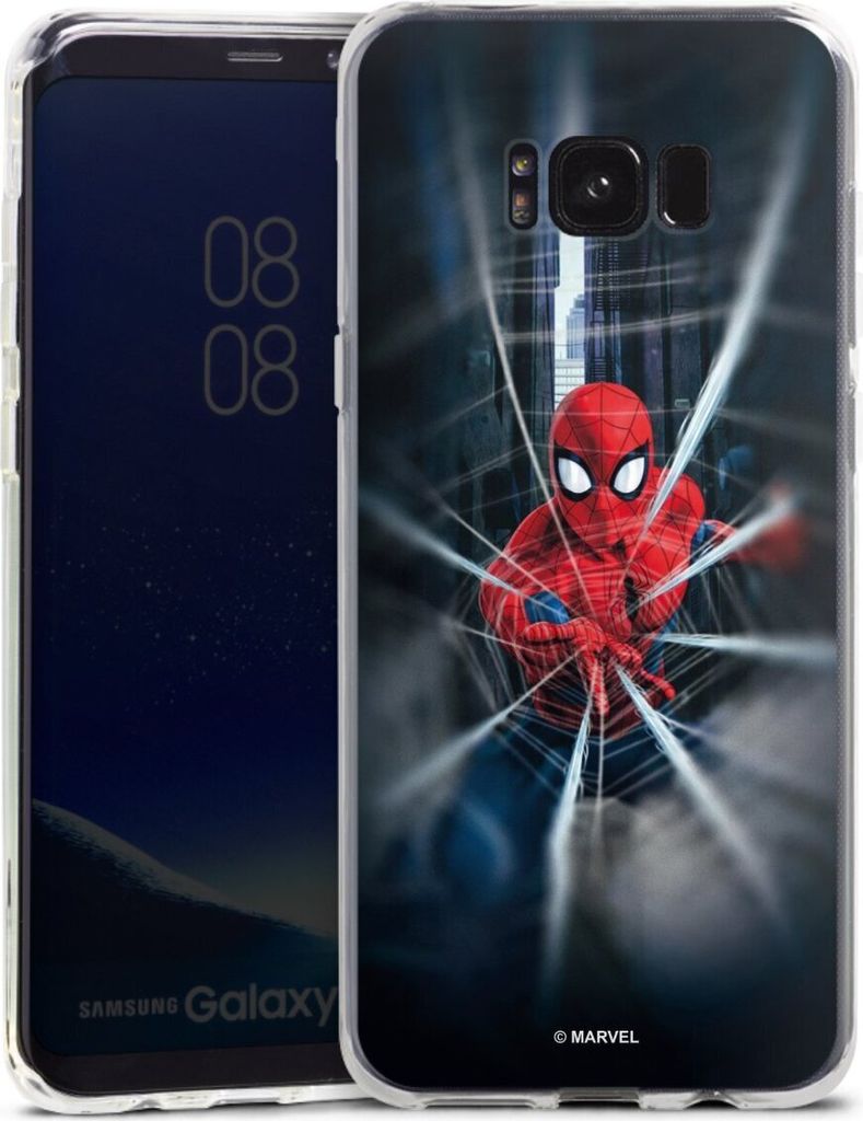 DeinDesign Handyhülle für Samsung Galaxy S8 Plus Silikon Hülle Case Smartphone Schutzhülle Kinofilm Marvel Spider-Man