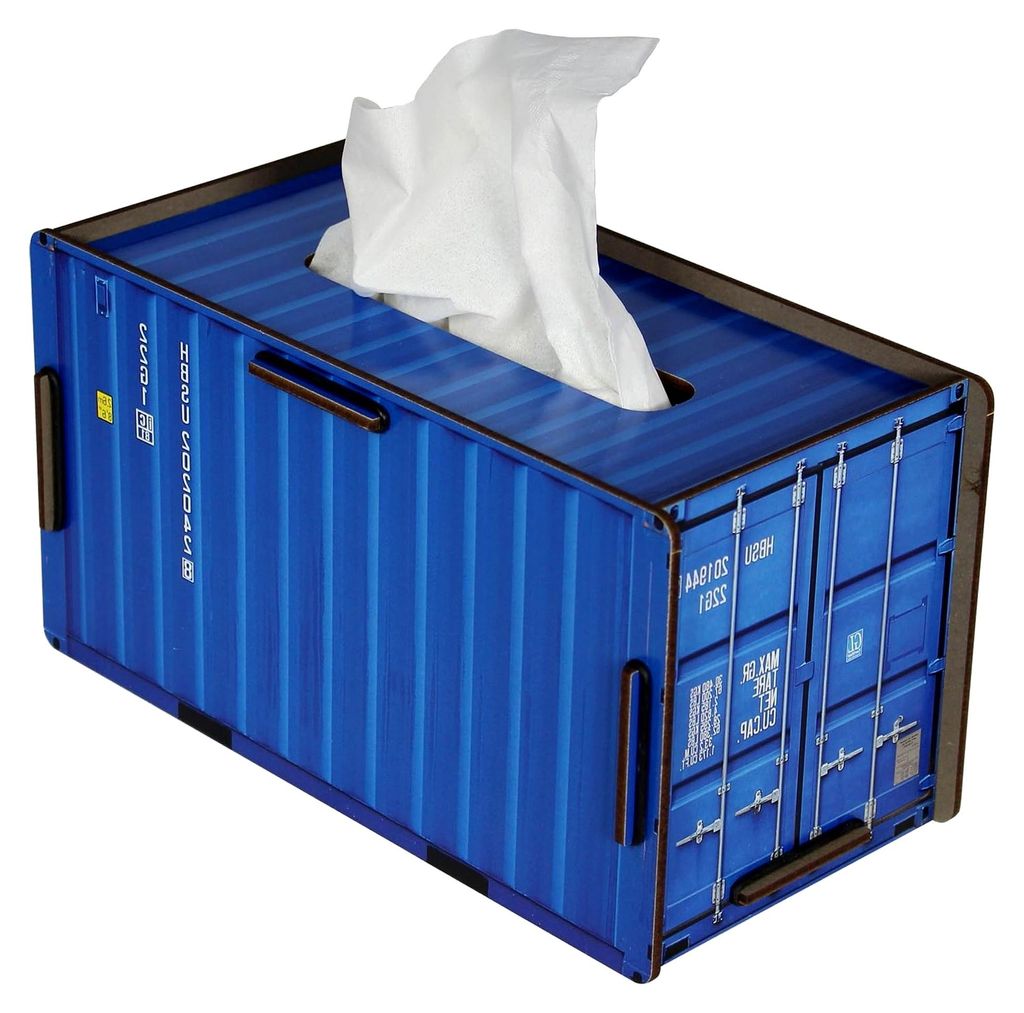 Container Tissue Box blau