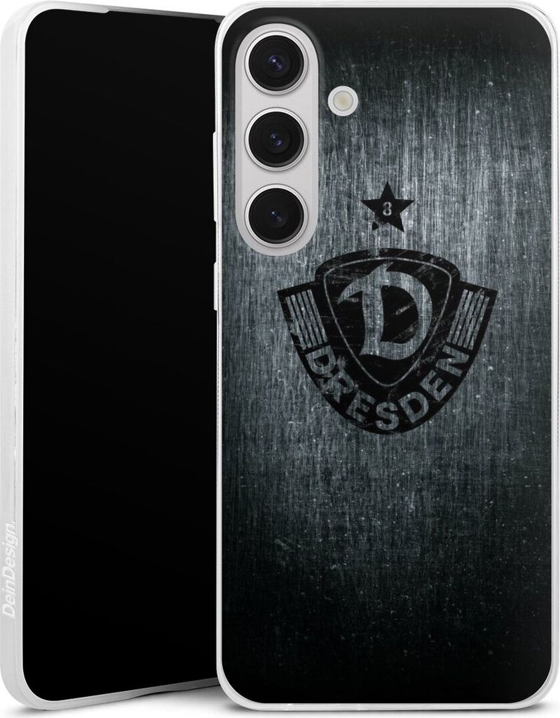 DeinDesign Slim Hülle für Samsung Galaxy S25+ Silikon Case Ultra Dünn Handyhülle Offizielles Lizenzprodukt SG Dynamo Dresden Vintage