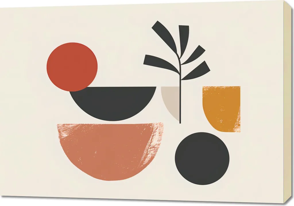 Wall Art Giardino di Wola 100x70cm | Quadro Moderno per Soggiorno Chic
