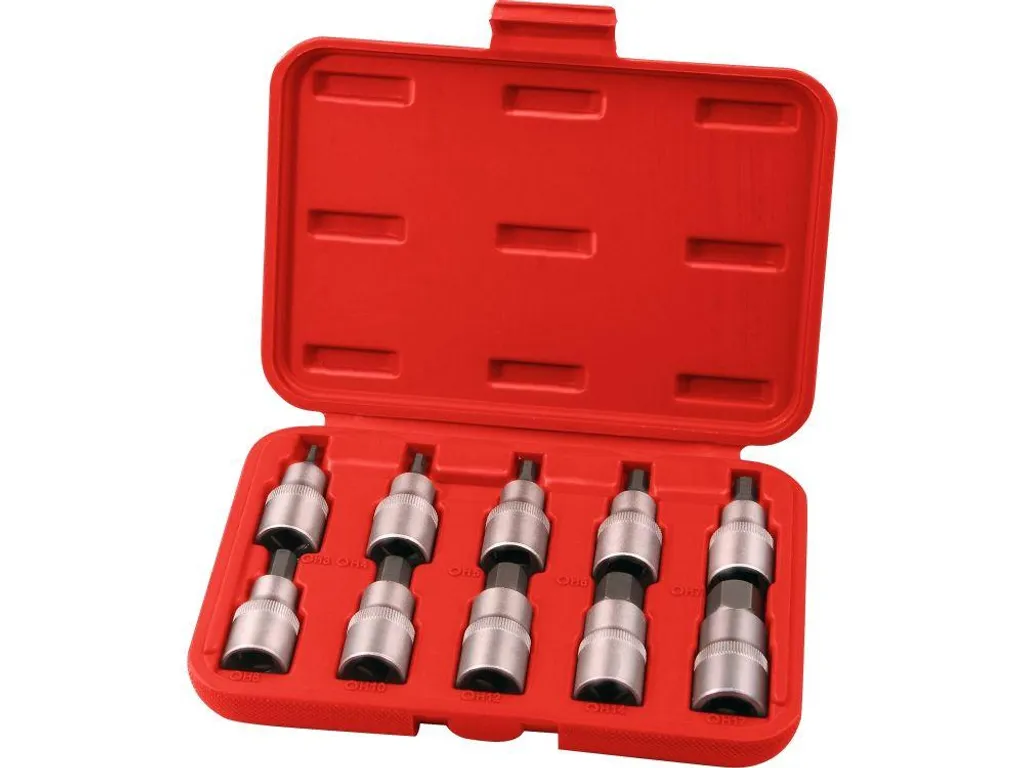 Extol Premium testa esagonale (8818120) HEX, set di 10, CrV, S2