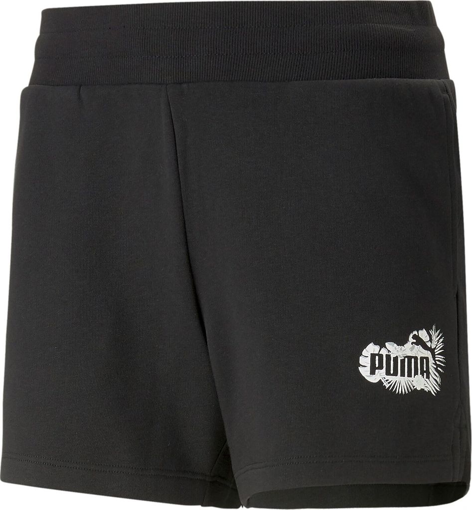 PUMA Essentials+ Flower Power 4" Shorts Damen 01 - puma black S