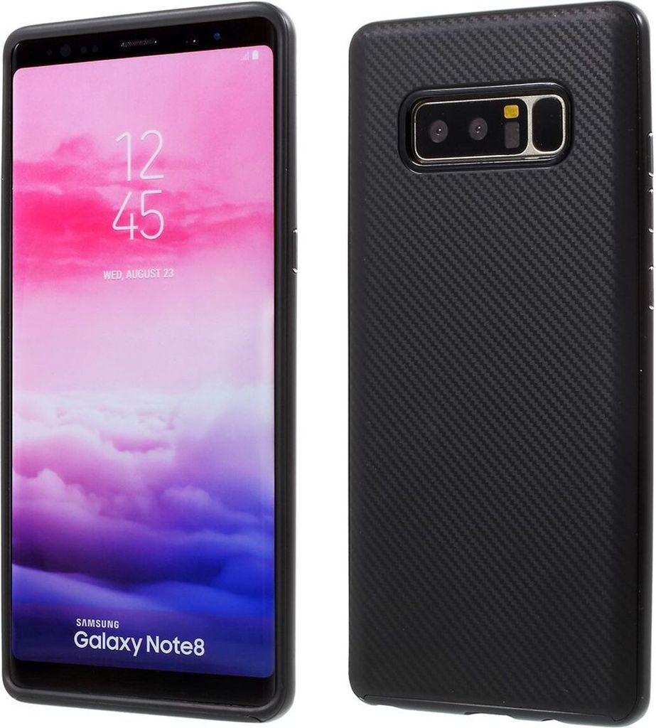 Hybrid Silikon Handy Hülle für Huawei P10 Lite Case Cover Tasche Schwarz