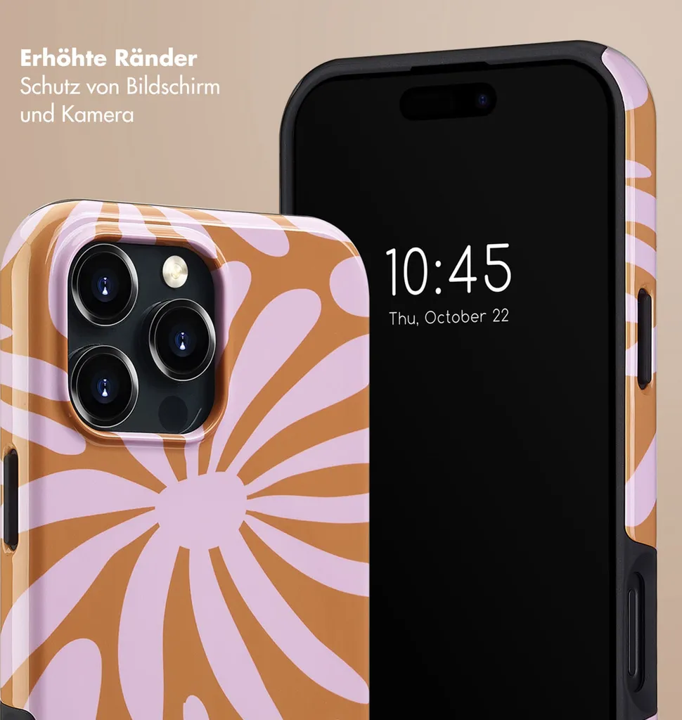 Selencia Vivid iPhone 16 Pro Max Case - Modern Bloom Pink MagSafe - 4
