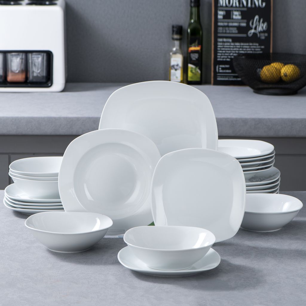 MALACASA, 48 Tlg. Porzellan Tafelservice, Kombiservice mit Produktbild 8