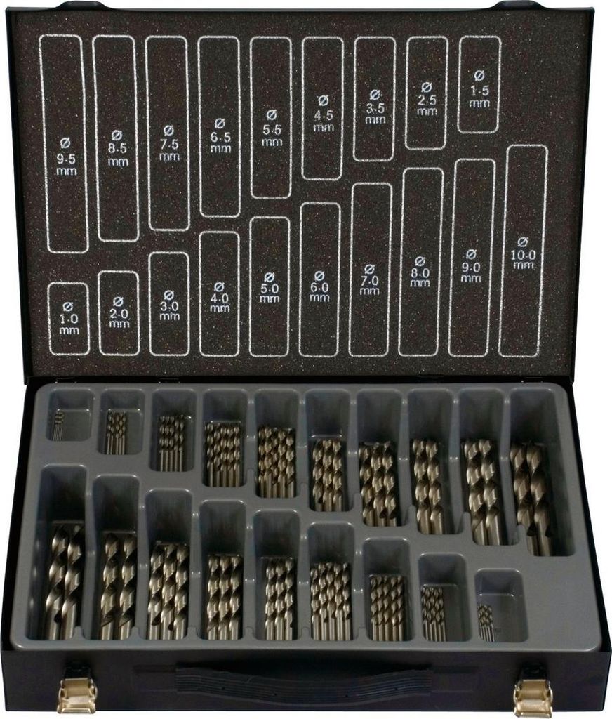 Projahn Bohrer-Magazin HSS-Co ECO 70-tlg., incl. je 5 Stück: 1,0 - 5,0 mm je 3 Stück: 5,5 - 7,5 mm je 2 Stück 8,0 - 10,0 mm