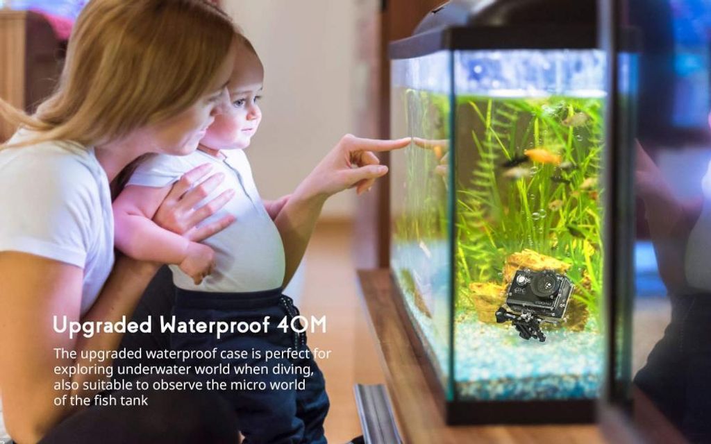 COOAU 4K Action cam 20MP WiFi Sports Kamera Ultra HD Produktbild 4