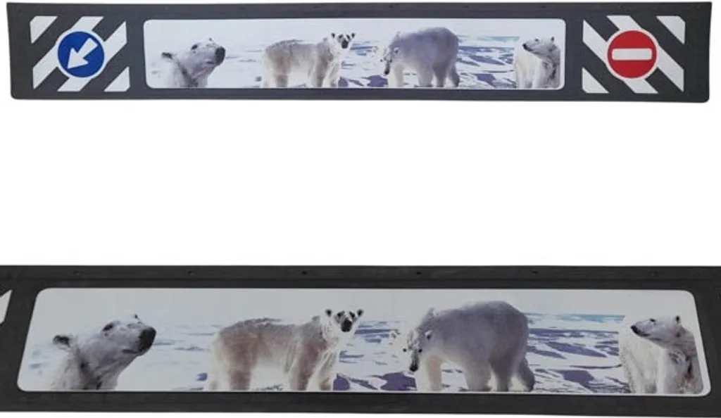Garde-boue 35x240cm ours polaires : fini les projections sur remorque