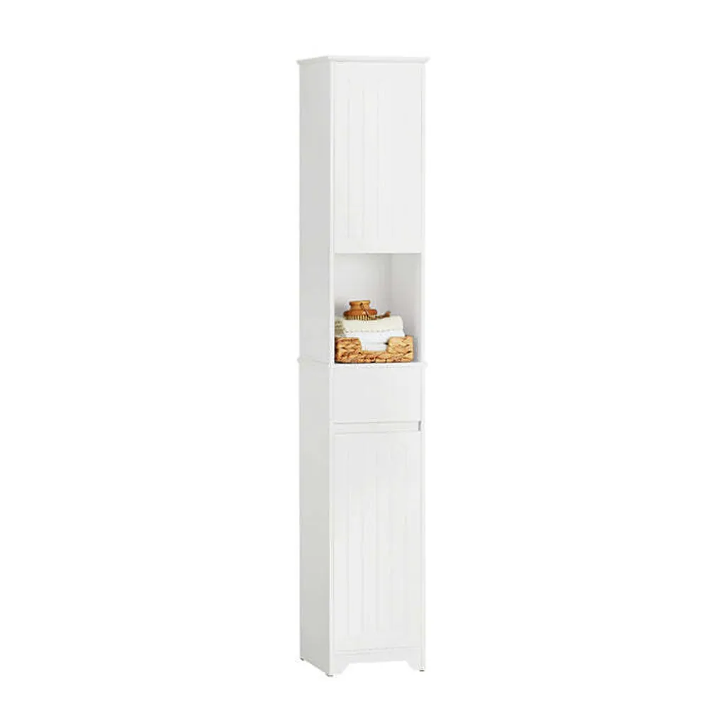 Colonne de Rangement Salle de Bain avec Armoire à Linge de 170 cm
