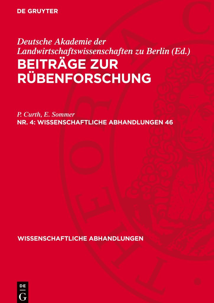 Beiträge zur Rübenforschung, Nr. 4, Wissenschaftliche Abhandlungen 46
