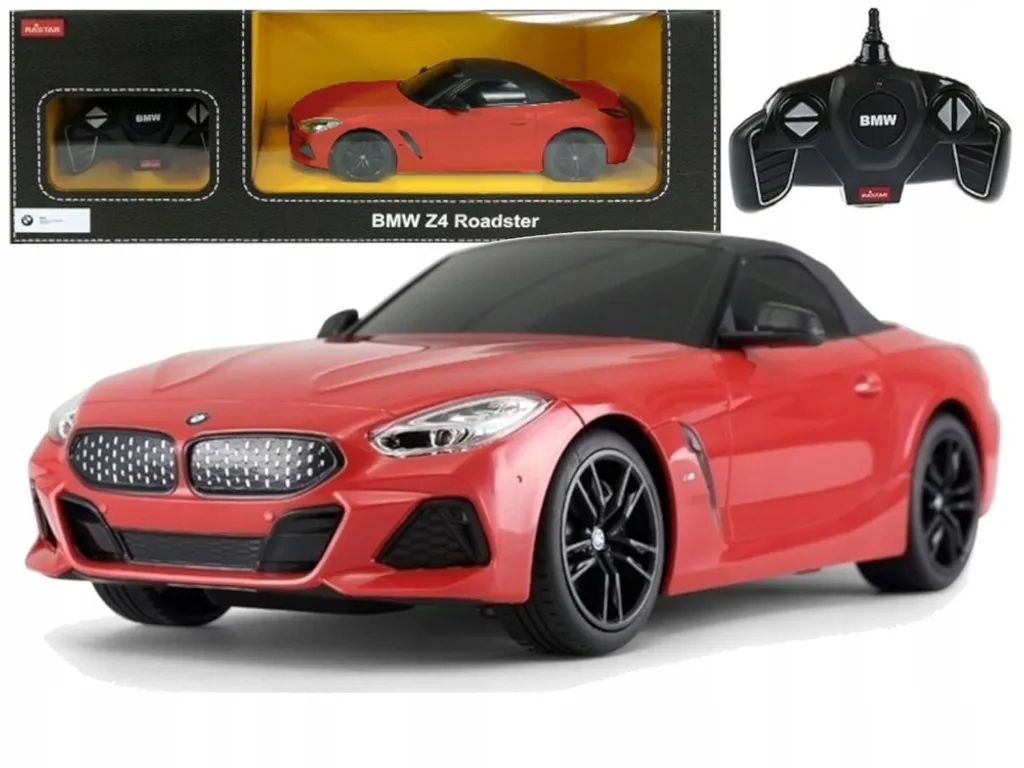 BMW Z4 Roadster Rastar Rouge 1:18 avec Finition Maquette et Pilotage RC