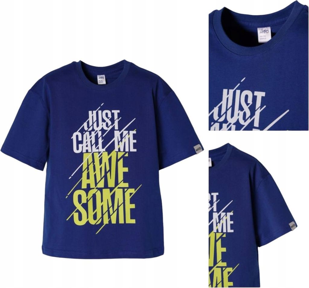 T-Shirt „Good Times“ - Blau - Baumwolle - Bequem - Modern - Für aktive Jungen Größe 140, Alter 10 Jahre