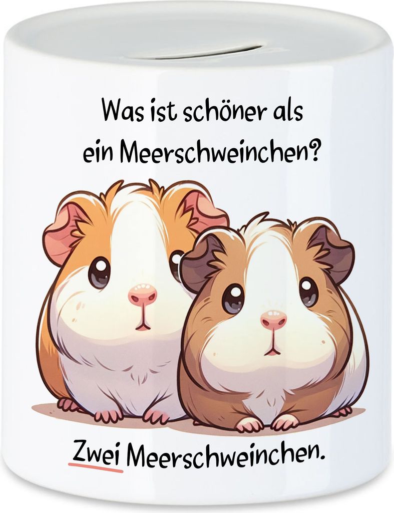 Was ist schöner als ein Meerschweinchen Spardose Produktbild 