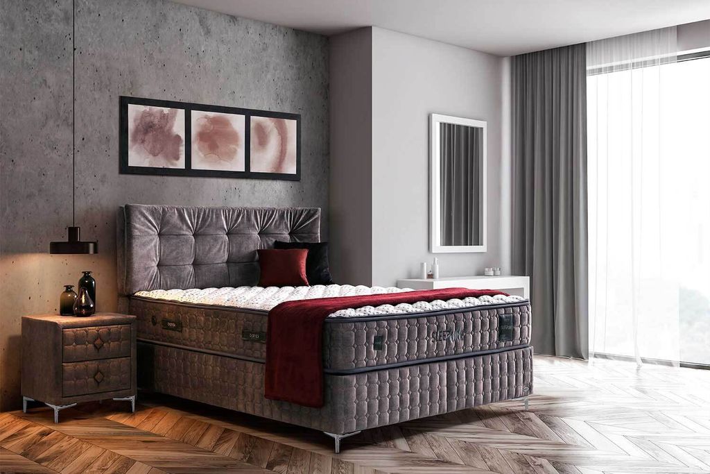 Pointhome Bambi Boxspringbett Set 160x200 H3 / H4, Sleep Produktbild