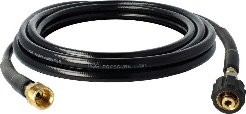 vhbw 5 m Verlängerungsschlauch kompatibel mit Kärcher K5, K 490 M plus, K 444M-PLUS-EXKL Hochdruckreiniger mit M22 x 1,5 Gewindeanschluss Schwarz