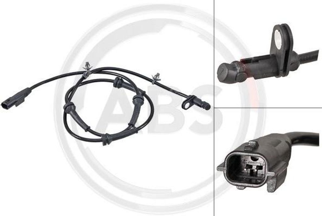 A.B.S. 31634 Raddrehzahlsensor OE 47900BR60A kompatibel mit Qashqai