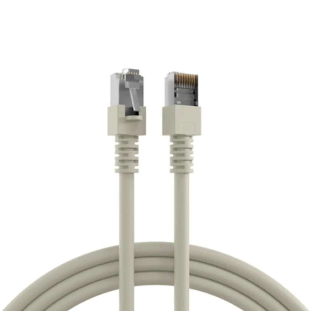 Goobay Cavo Di Rete CAT 5e SF/UTP - Bianco, 50 Metri - Doppia Schermatura, Connettori RJ45 Oro