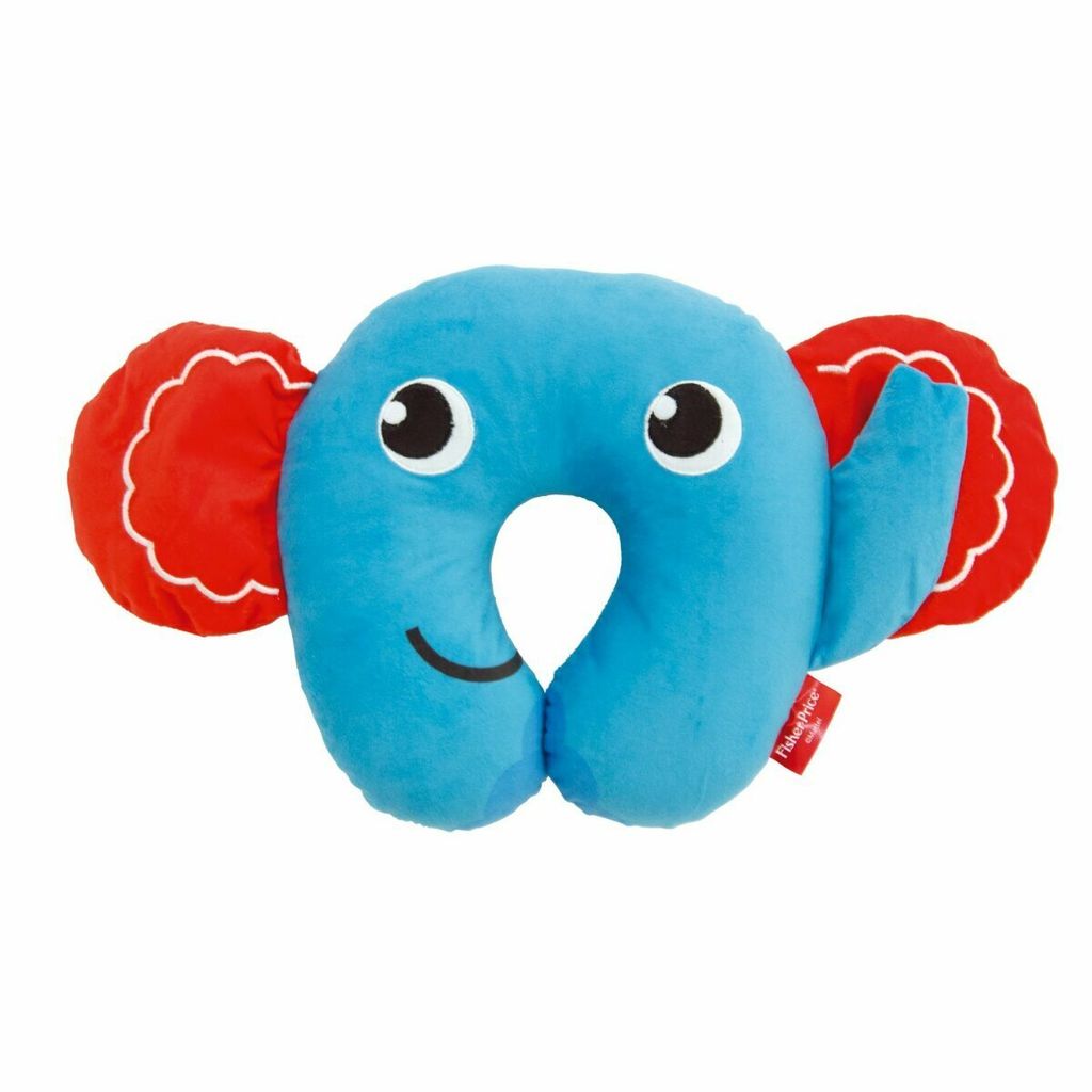 Fisher-Price nackenkissen 27 x 27 x 6 cm Elefant blau