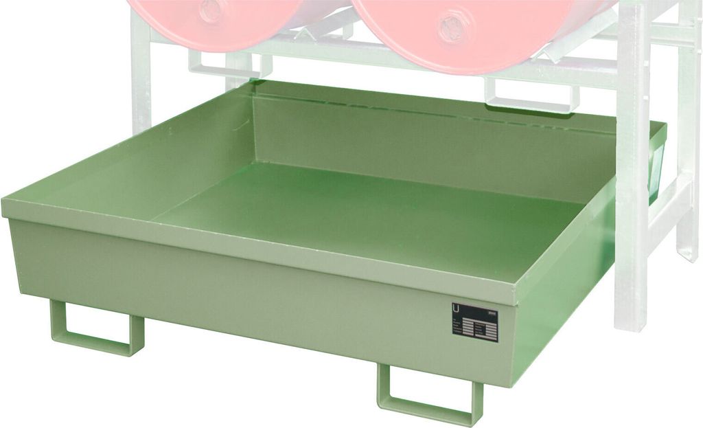Bauer Auffangwanne FRA-2, 1380x580x850mm, 280l, Resedagrün