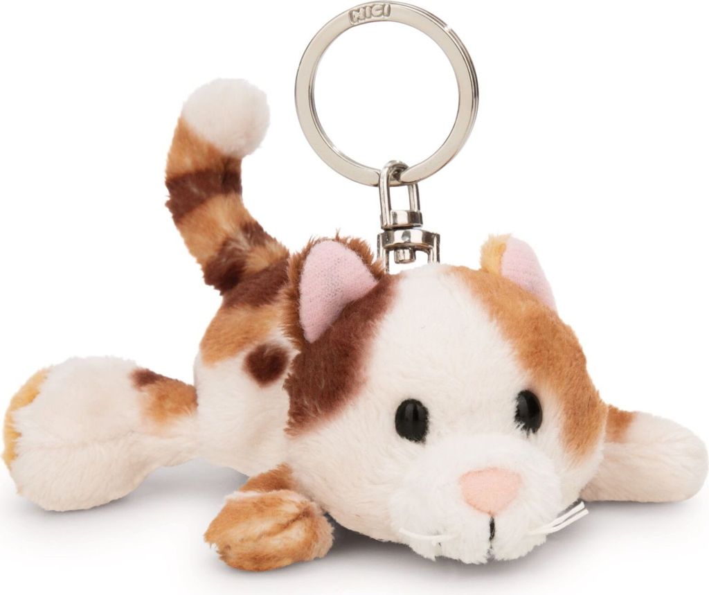 NICI Schlüsselanhänger Glückskatze liegend 10cm Produktbild 