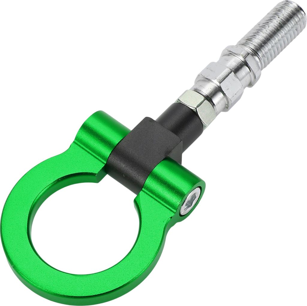 Abschlepphaken / Universaler Auto-Frontstoßstangen-Abschlepphaken / Robuster Metall-Drehabschlepphaken-Ring 19cm 2mm 1 Stück Grün