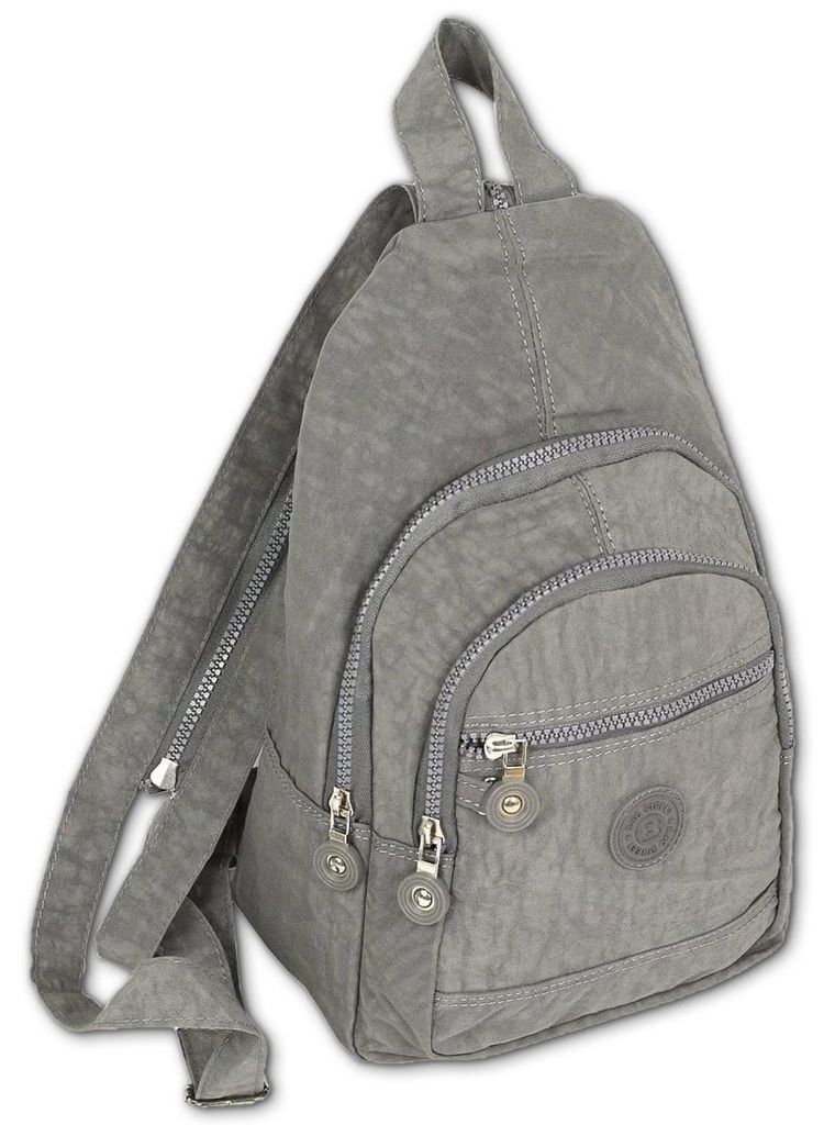 Bag Street City-Backpack Nylon grau 21x13x35 ORJ200K Produktbild 