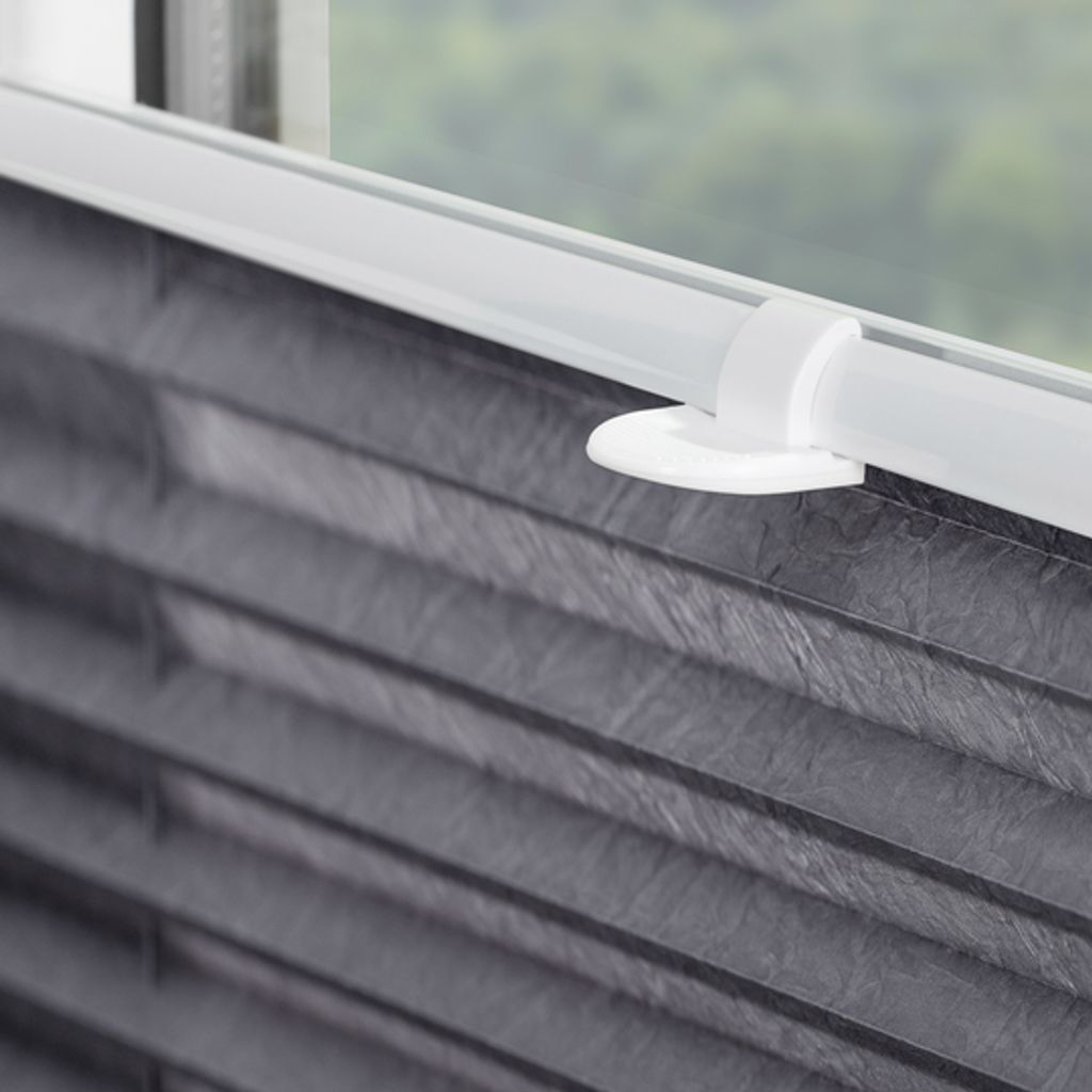 Plissee Klemmfix, ohne Bohren, verspannt Grau 45 cm x 13 Produktbild 14