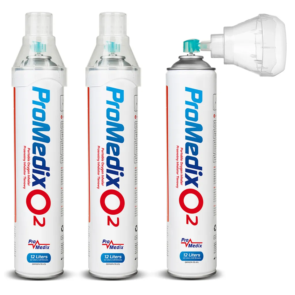 Set 3 Inalatori Ossigeno Promedix PR-994 12L | Più Concentrazione al Volante