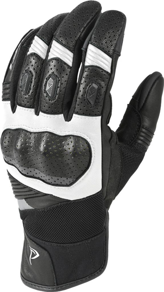 DIFI Rallye Air 2 perforierte Damen Motorrad Handschuhe, schwarz/weiß, XL