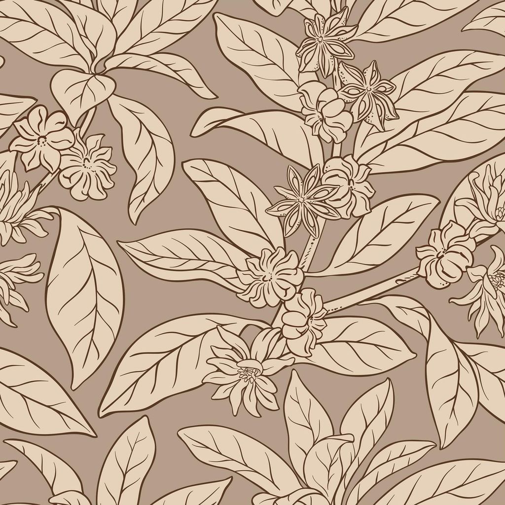 Wallario Möbeldesign / Aufkleber, geeignet für Ikea Lack Tisch - Florales Muster in 55 x 55 cm
