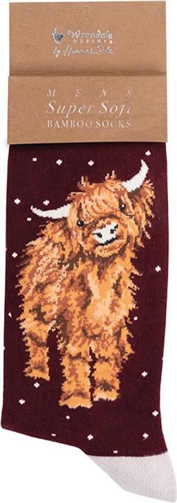 Wrendale Designs Herren Socken Christ-Rind Highland Kuh Produktbild 