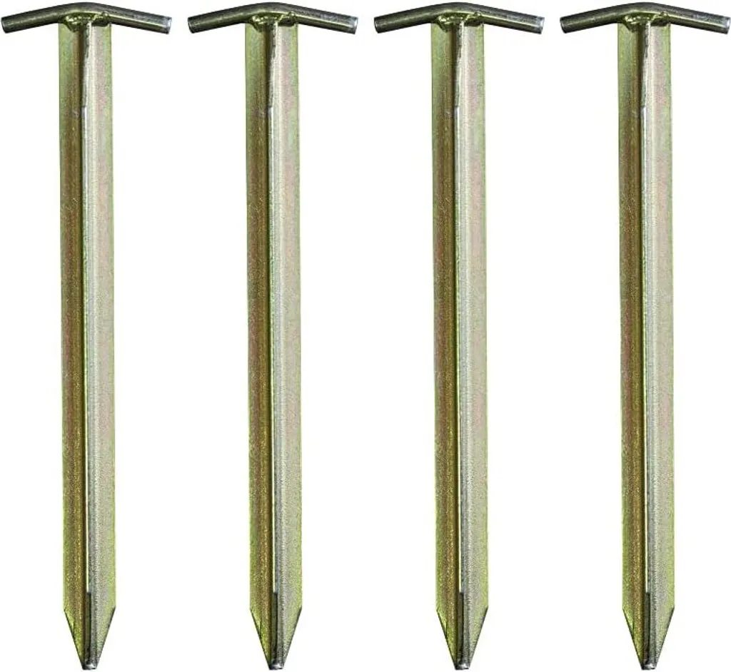 Piquets de tente CampAir T-Profil anti-torsion pour sols difficiles, x4