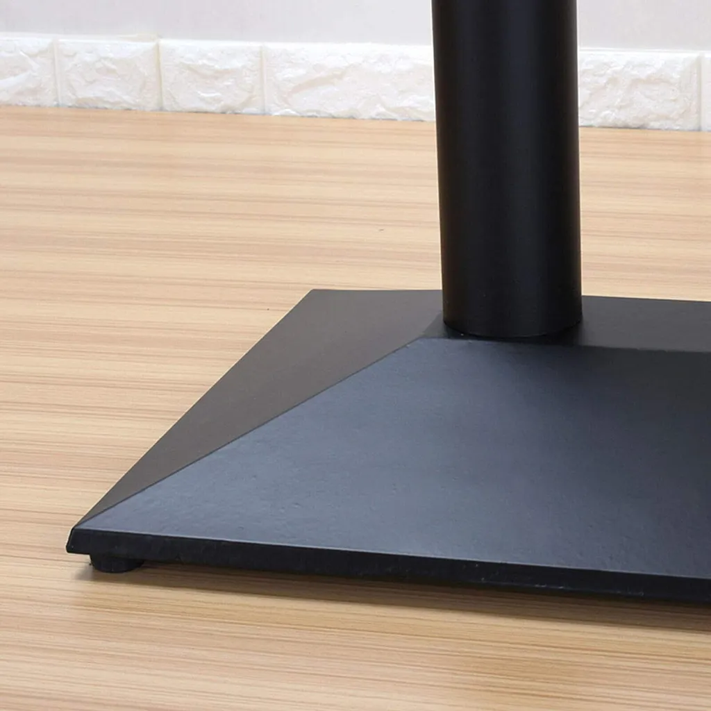Pied de table en métal noir 72cm résistant - Structure moderne et stable
