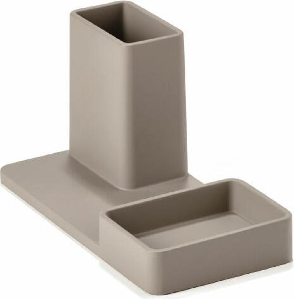 Zone Denmark Stifthalter, Schreibtisch Organizer, Stiftebox, Zement, Pebble Grey, 25664