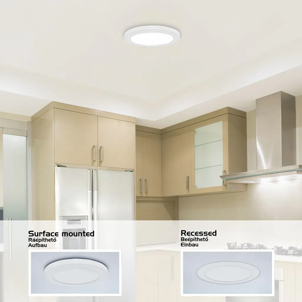 Éclairage de plafond pour cuisine ou bureau blanc neutre 4000K 30W
