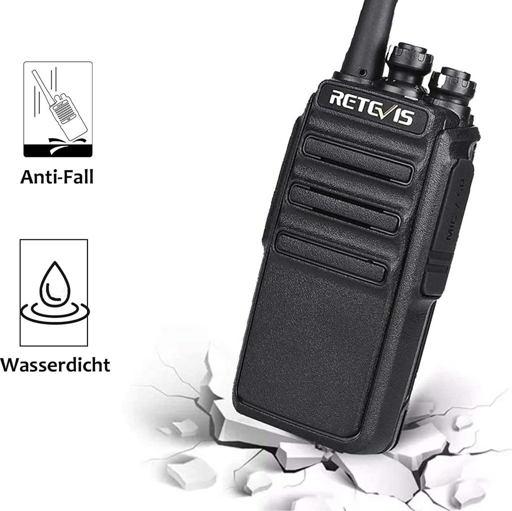 Retevis RT24 Plus Funkgerät, PMR Funkgeräte mit Headset, 16 Produktbild 3