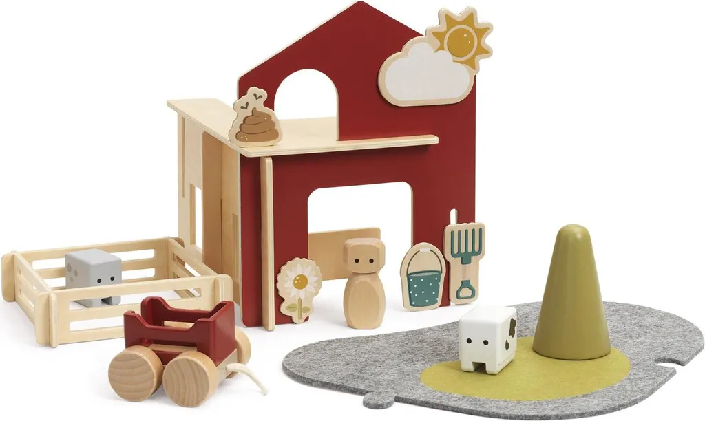 Ferme en bois Micki 21 pièces - Jeu d'imitation durable et pédagogique