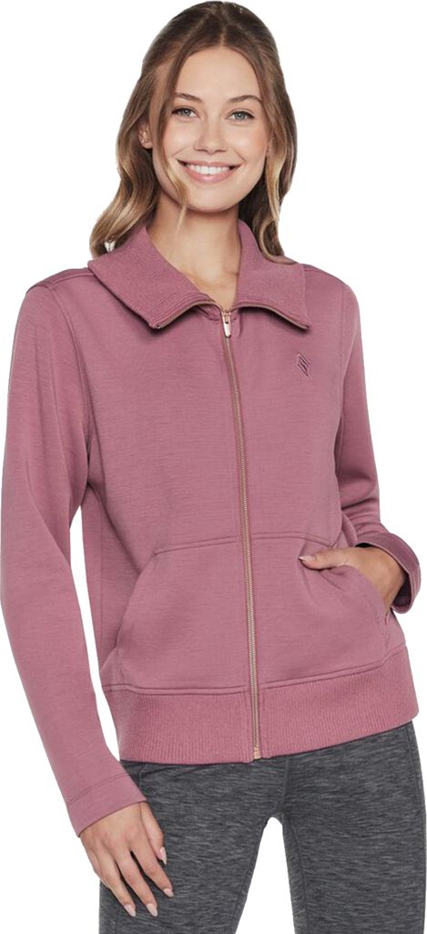 Skechers Hoodless Hoodie Skechcloud Jacket WJA288-DKMV, Sweatshirt, Damen, Violett