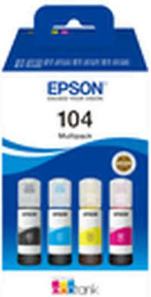 Inchiostro Epson Serie 104 Nero C13T00P640 per Stampanti EcoTank