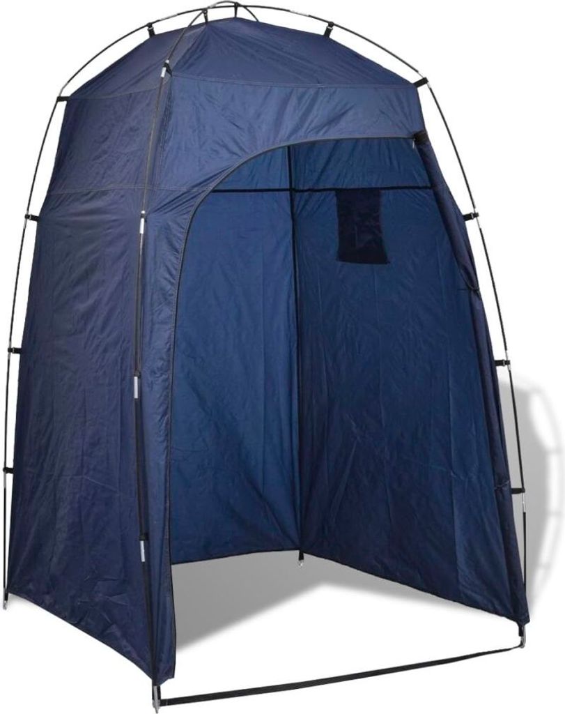 vidaXL Tente de douche/toilettes/vestiaires bleue Image du produit 