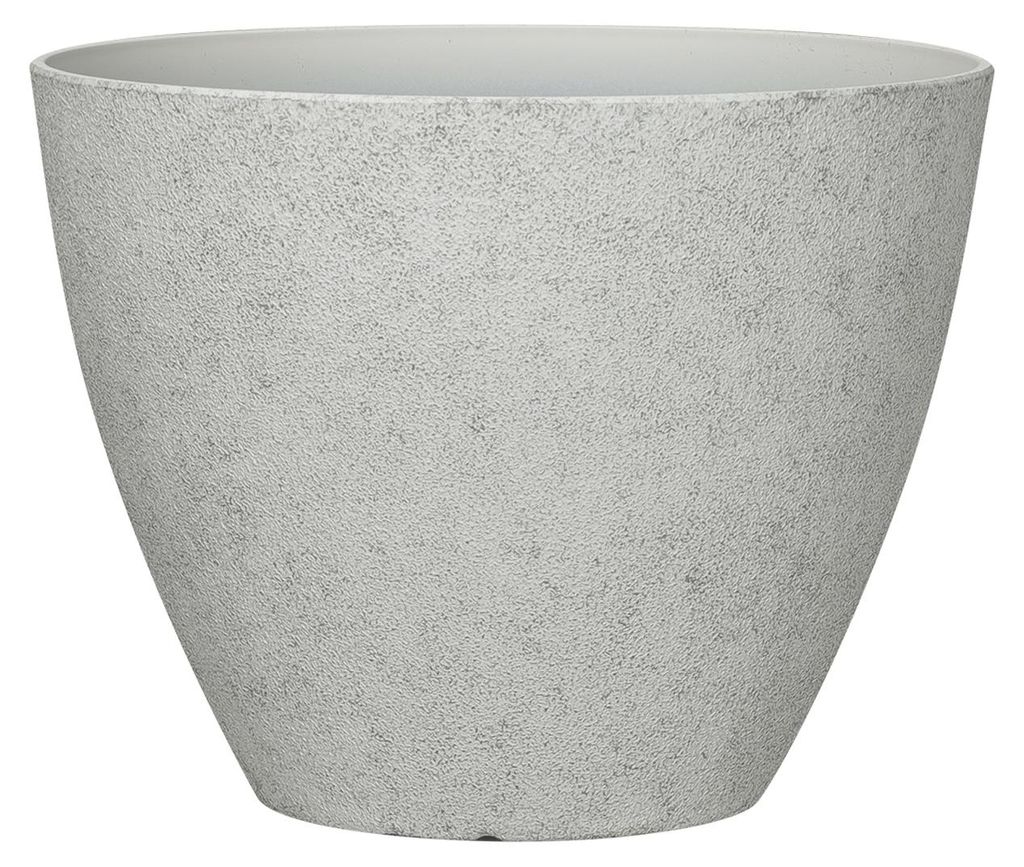 Blumentopf Ø: 30 x H: 24 cm Faux Concrete White, für Innen Produktbild 
